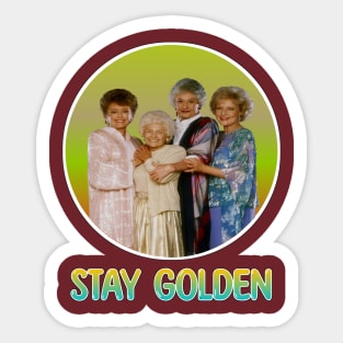 vintage golden girls 90s Sticker